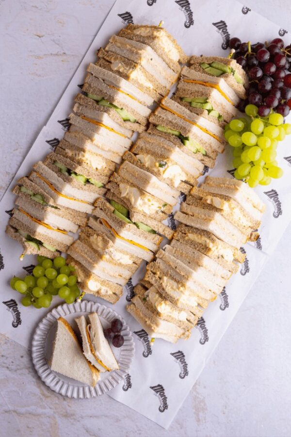 Old-fashioned sandwich platter