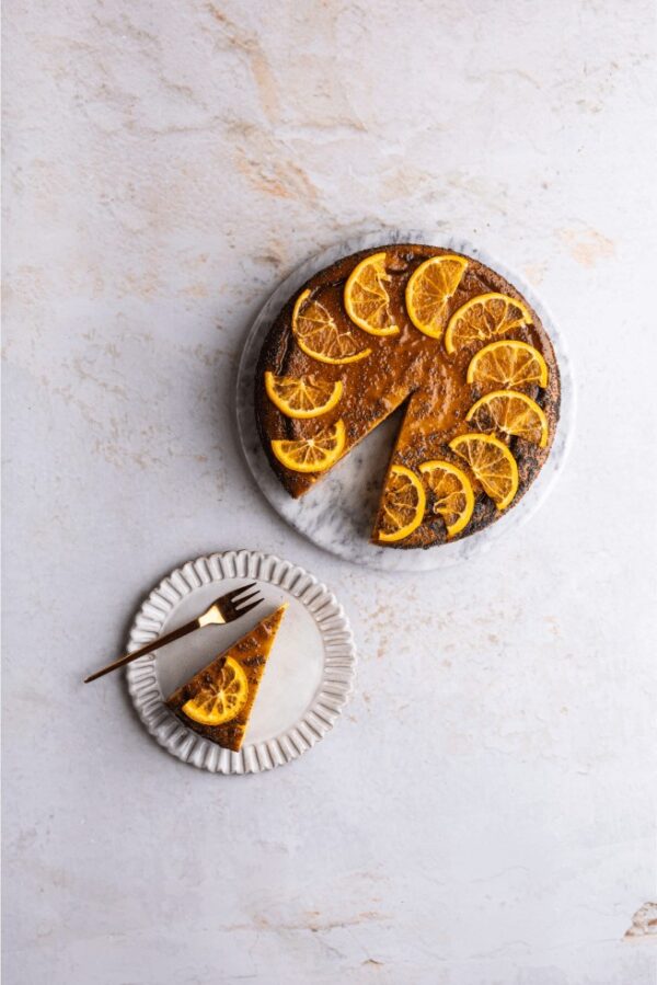 Orange & Poppy Seed Polenta Cake