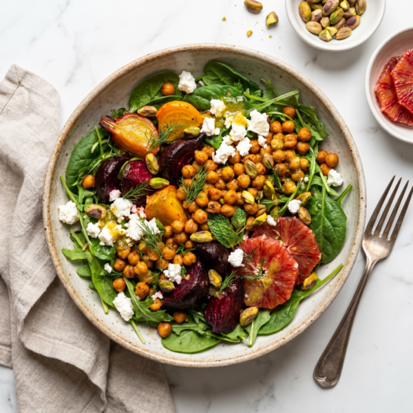 SPRING BEETROOT & CHICKPEA SALAD