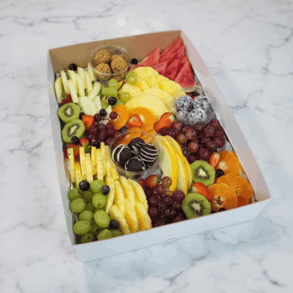 FRESH FRUIT AND ENERGY BALL BOX - GLUTEN FREE, VEGAN FRIENDLY