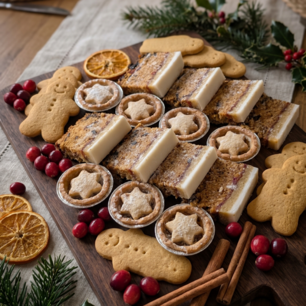 Light Christmas Cake, Mince Pie & Ginger Bread Combo Platter
