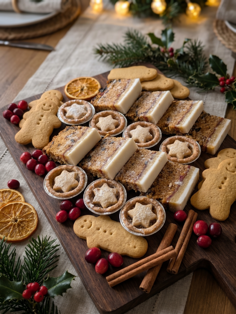 Light Christmas Cake, Mince Pie & Ginger Bread Combo Platter