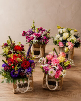 Flower Arrangement in Gift Bag