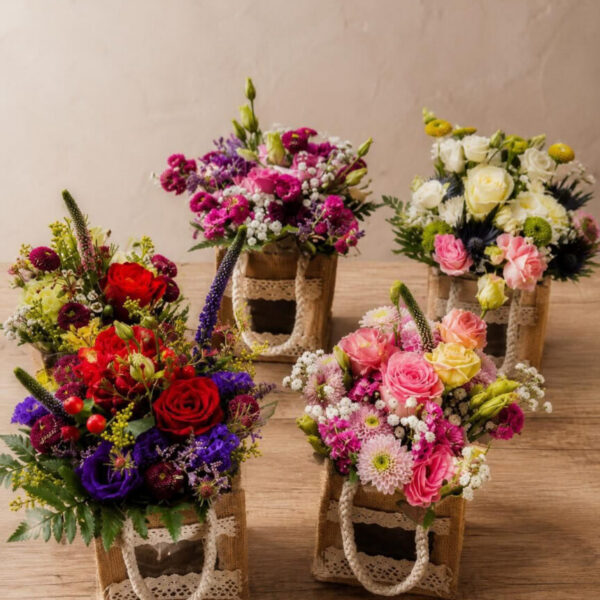 Flower Arrangement in Gift Bag