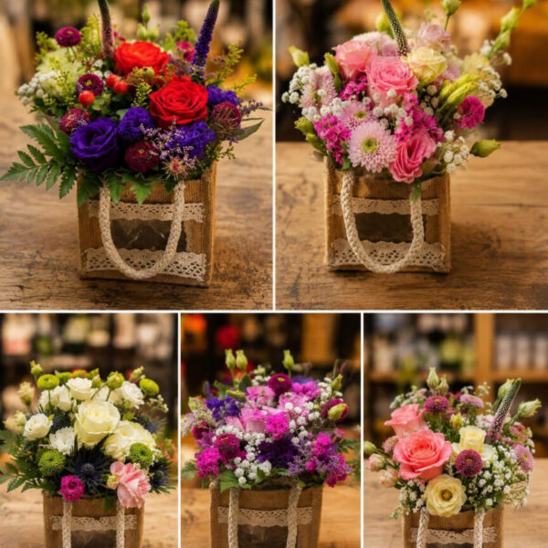 Alternative view of Flower Arrangement in Gift Bag