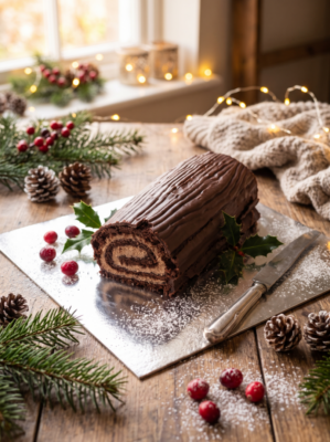 Butter Cream Yule Log