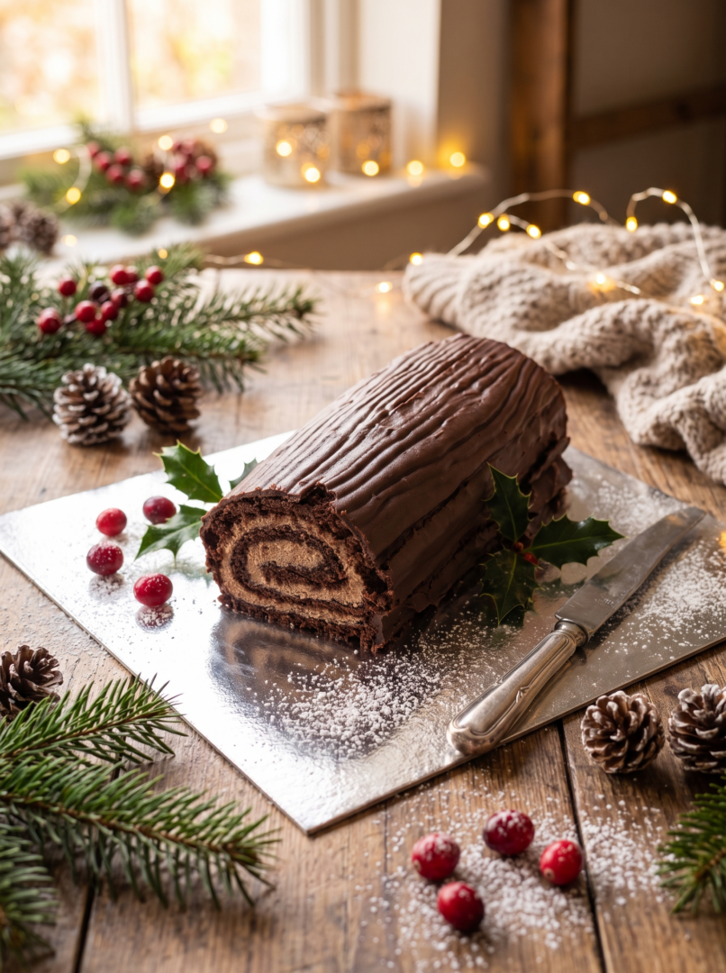 Butter Cream Yule Log