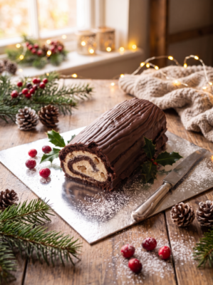 Marscapone Cream Yule Log