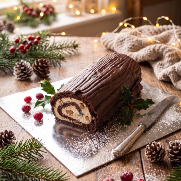Marscapone Cream Yule Log