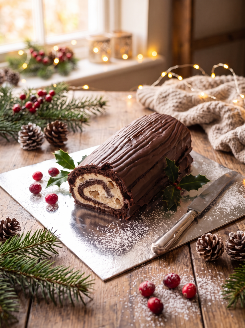 Marscapone Cream Yule Log